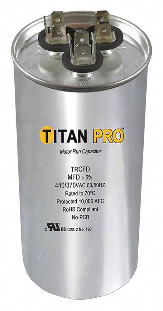 Amazon.com: TITAN PRO Motor Dual Run Cap, 60/7.5 MFD, 370